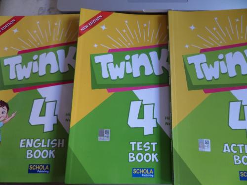 Twinkle 4 English Book + Activity Book + Test Book Hilal Saygılı