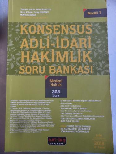 Konsensus Adli İdari Hakimlik Soru Bankası Medeni Hukuk Ahmet Nohutçu