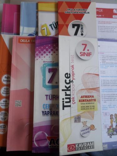 7. Sınıf Hazırlık Kitapları / 8 Adet