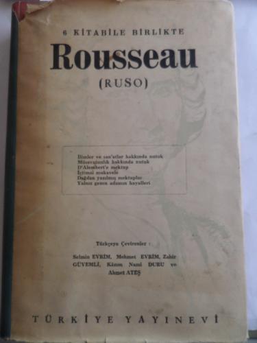6 Kitabile Birlikte Rousseau (Ruso) Jean Jacques Rousseau