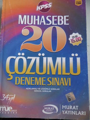 Muhasebe 20 Çözümlü Deneme Sınavı