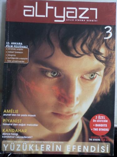 Altyazı Aylık Sinema Dergisi 2001 / 3