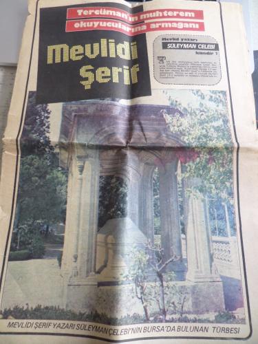 Tercüman'ın Muhterem Okuyucularına Armağan Mevlidi Şerif