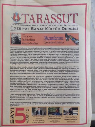 Tarassut Edebiyat Sanat Kültür Dergisi 2021 / 5