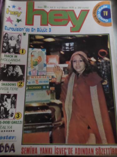 Hey Dergisi 1975 / 20 Semiha Yankı İsveç'de Adından Sözettirdi - Poste