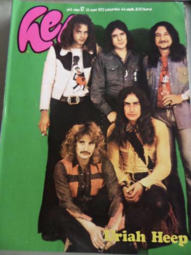 Hey Dergisi 1972 / 17 Kapak Uriah Heep