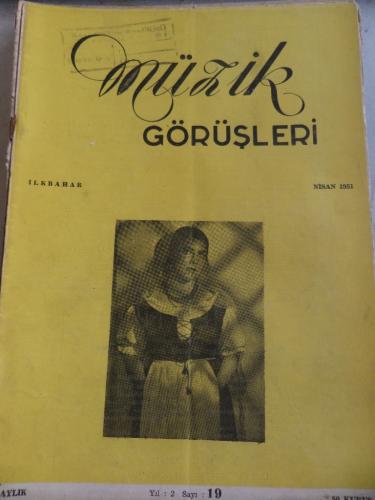 Müzik Görüşleri 1951 / 19