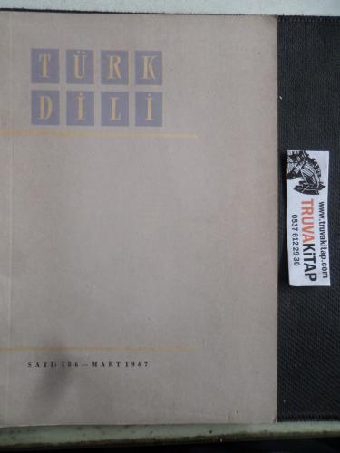 Türk Dili Dergisi 1967 / 186