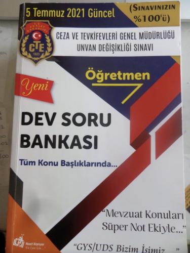 Ceza ve Tevkifevleri Genel Müdürlüğü Unvan Değişikliği Sınavı Dev Soru Bankası