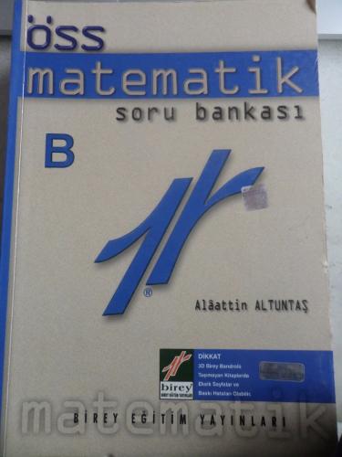 ÖSS Matematik Soru Bankası Alaattin Altuntaş