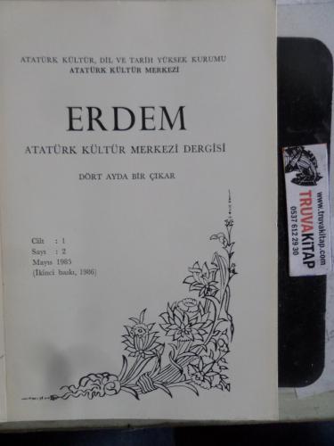 Erdem Atatürk Kültür Merkezi Dergisi 1985 / 2