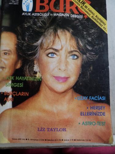 Burç Aylık Astroloji ve Magazin Dergisi 1986 / 75 - Liz Taylor