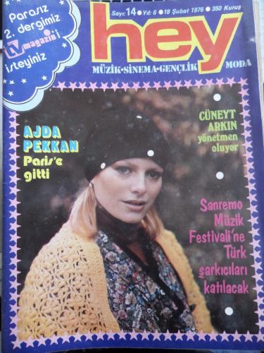 Hey Dergisi 1976 / 14 Ajda Pekkan Paris'e Gitti - Tv Magazin Ekiyle Bi