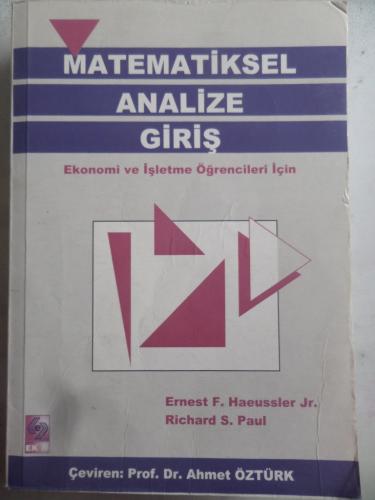 Matematiksel Analize Giriş Ernest F. Haeussler