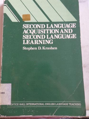Second Language Acquisition and Second Language Learning Stephen D. Kr