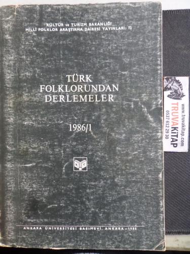 Türk Folkloründen Derlemeler 1986 / 1
