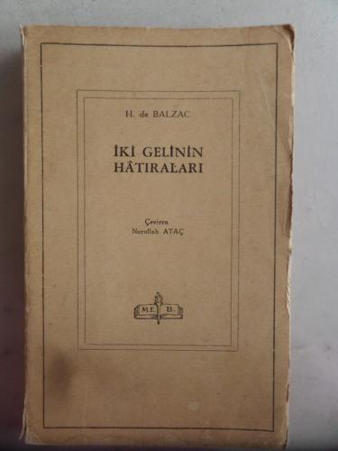 İki Gelinin Hatıraları Honore De Balzac