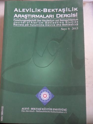Alevilik Bektaşilik Araştırmaları Dergisi 2013 / 8