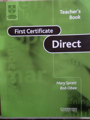 First Certificate Direct Teacher's Book Mary Spratt