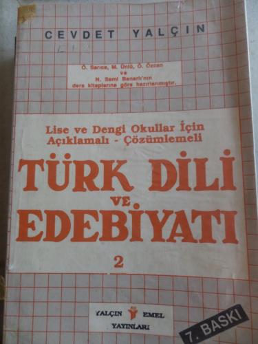 Türk Dili ve Edebiyatı 2 Cevdet Yalçın