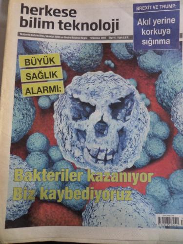 Herkese Bilim Teknoloji 15 Temmuz 2016 Sayı 16 - Büyük Sağlık Alarmı B