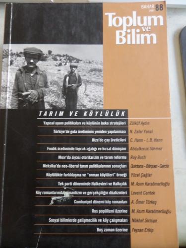 Toplum ve Bilim 2001 / 88