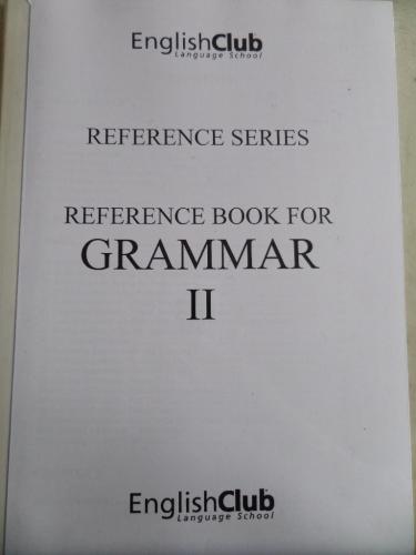Reference Book For Grammar II Ders Notu*