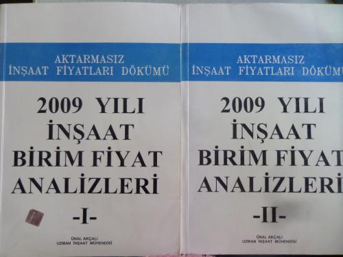 2009 Yılı İnşaat Birim Fiyat Analizleri I-II