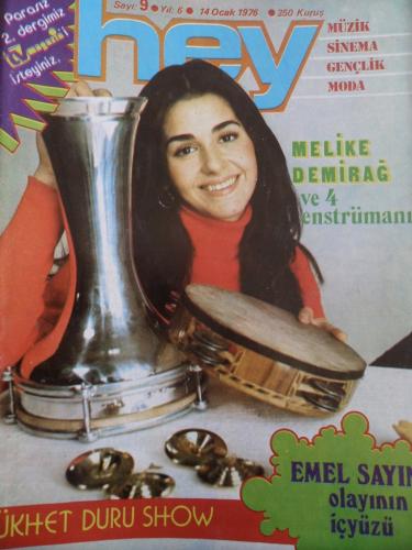 Hey Dergisi 1976 / 9 Kapak Nükhet Duru Show - Tv Magazin Ekiyle Birlik