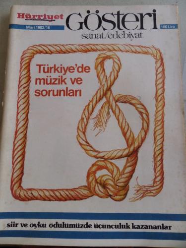 Gösteri Sanat Edebiyat Dergisi 1982 / 16