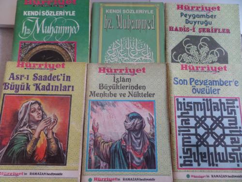 Hürriyet Son Peygamber'e Övgüler Cep Kitapçıkları /  6 Adet