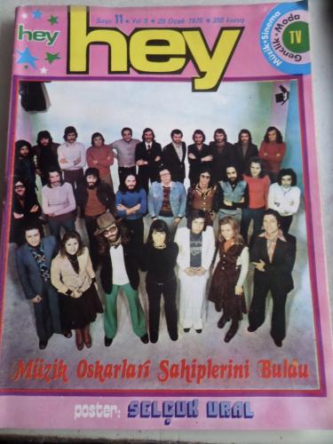 Hey Dergisi 1975 / 11 Müzik Oskarları Sahiplerini Buldu - Poster Selçu