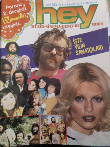 Hey Dergisi 1976 / 12 Kapak İşte Yılın Sanatçıları - Tv Magazin Ekiyle