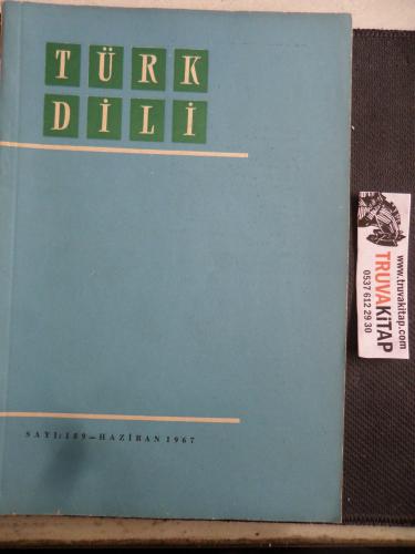 Türk Dili Dergisi 1967 / 189