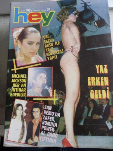 Hey Dergisi 1984 / 692 Kapak Michael Jackson Her An İntihar Edebilir