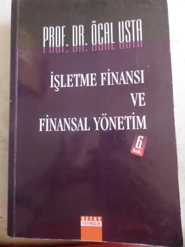 İşletme Finansı ve Finansal Yönetim Prof. Dr. Öcal Usta