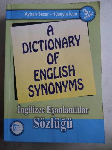 A Dictionary Of English Synonyms İngilizce Eşanlamlılar Sözlüğü Ayhan 