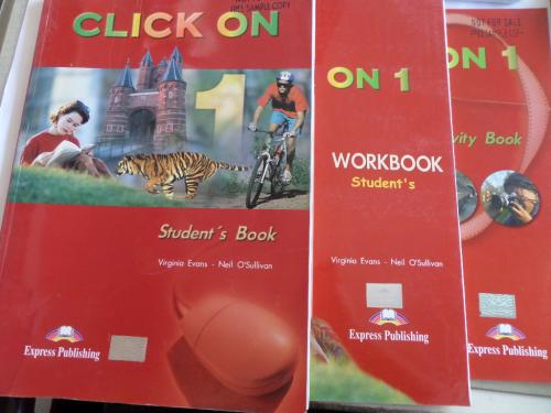 Click On 1 Student's Book + Workbook + DVD Activity Book Virginia Evan