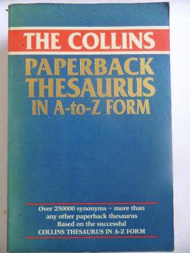 The Collins Paperback Thesaurus In A to Z Form