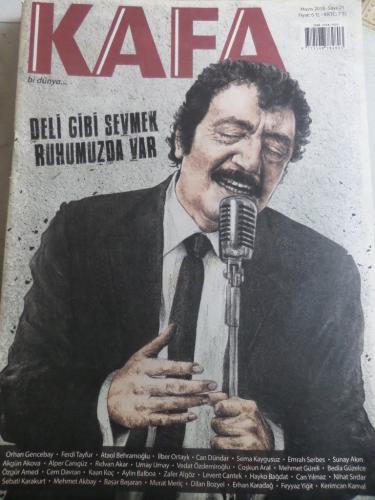 Kafa Dergisi 2016 / 21 - ( Müslüm Gürses - Edip Cansever Posteri Çift 