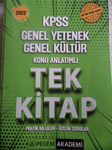 KPSS Genel Yetenek Genel Kültür Konu Anlatımlı Tek Kitap