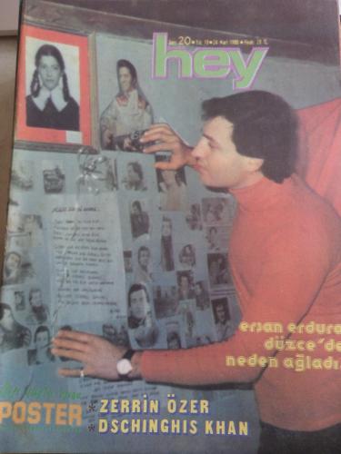 Hey Dergisi 1980 / 20 Kapak Ersan Erdura Düzce'de Neden Ağladı - Poste