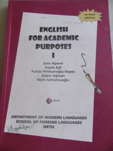 English For Academic Purposes I Selin Arperer