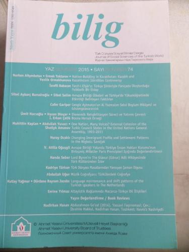 Bilig 2015 / 74