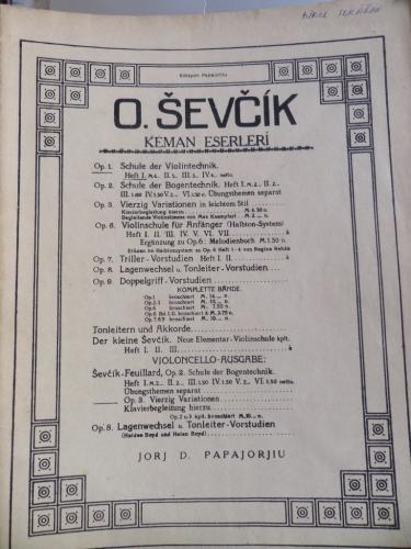 O. Sevcik Keman Eserleri