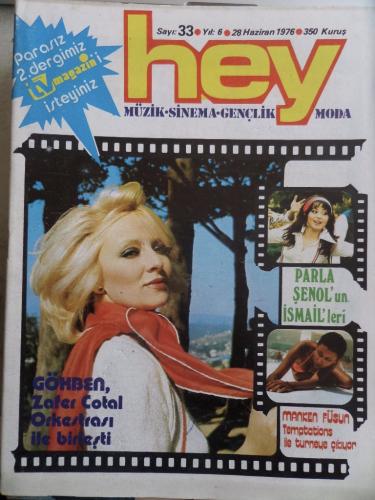Hey Dergisi 1976 / 33 Gökben Zafer Cotal Orkestrası ile Birleşti - Tv 
