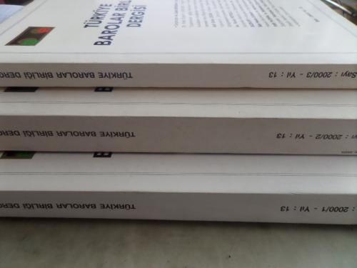 Türkiye Barolar Birliği Dergisi 2000 / 1-2-3