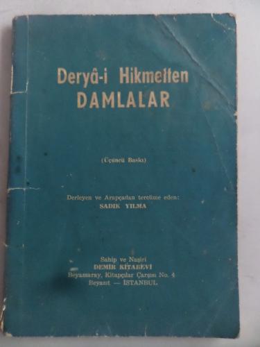 Derya-i Hikmetten Damlalar