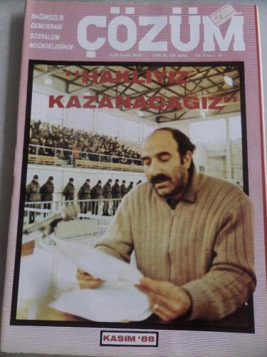 Çözüm Aylık Siyasi Dergi 1988 / 18