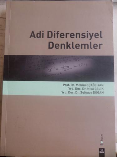 Adi Diferensiyel Denklemler Mehmet Çağlıyan